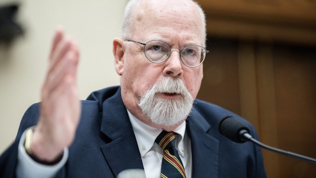 John Durham testifies during the House Judiciary Committee hearing on the "Report of Special Counsel John Durham," in Rayburn Building June 21, 2023. The hearing focused on the FBI's investigation into then presidential candidate Donald Trump.