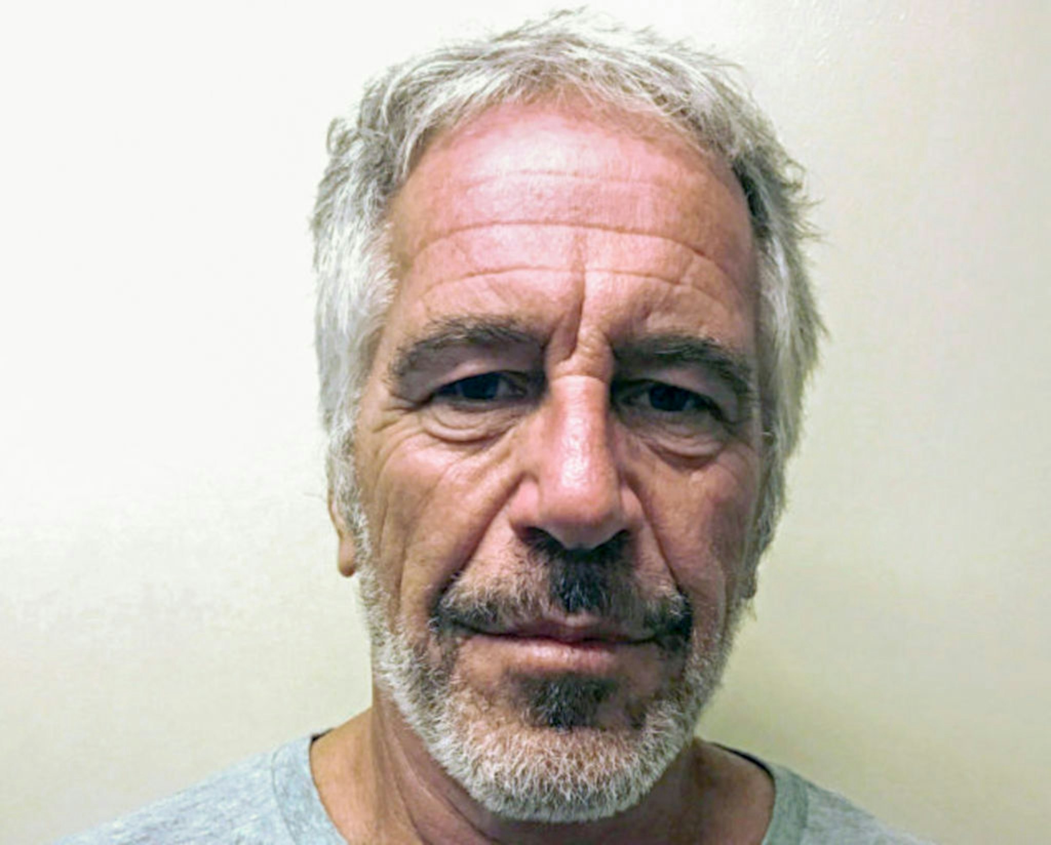 In this handout, the mug shot of Jeffrey Epstein, 2019. (Photo by Kypros/Getty Images)