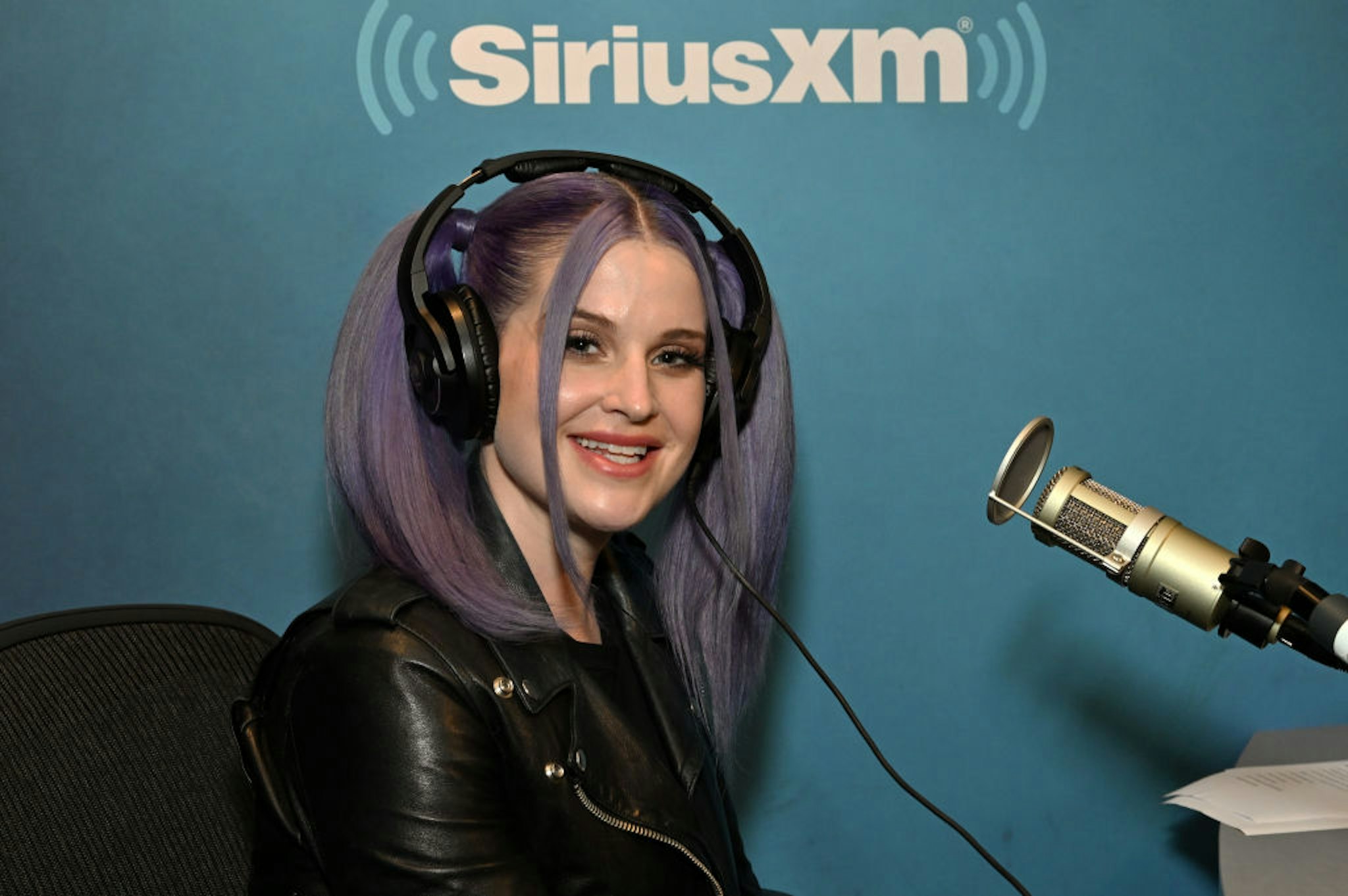 NEW YORK, NEW YORK - MAY 11: (EXCLUSIVE COVERAGE) Kelly Osbourne visits The Spectrum at SiriusXM Studios on May 11, 2023 in New York City. (Photo by Slaven Vlasic/Getty Images)