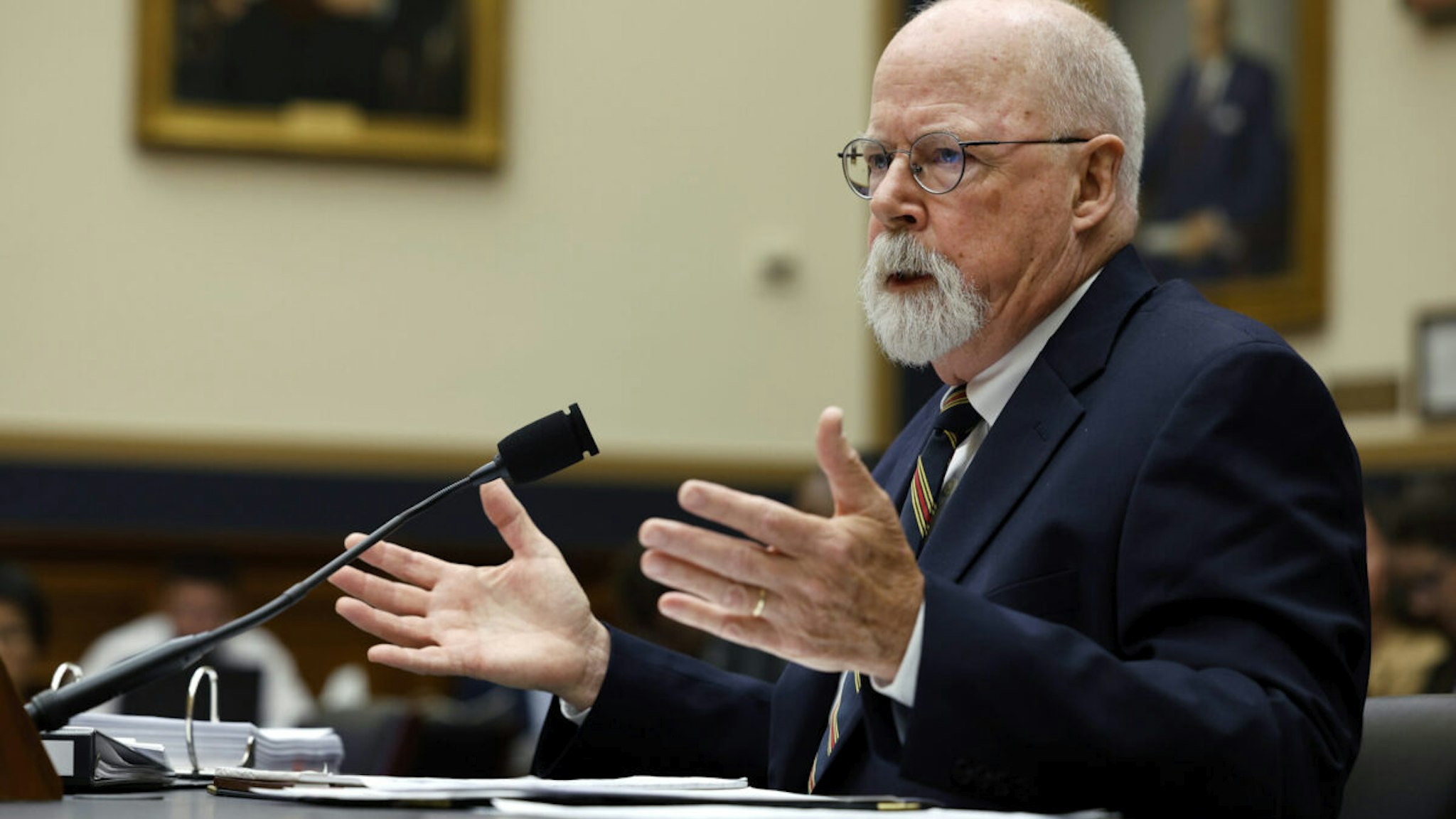 Special Counsel John Durham testifies before the House Judiciary Committee in the Rayburn House Office Building on June 21, 2023 in Washington, DC. Durham was tasked by former Attorney General William Barr and the Trump administration to investigate the origins of the FBI's investigation into Russian interference in the 2016 U.S. elections.