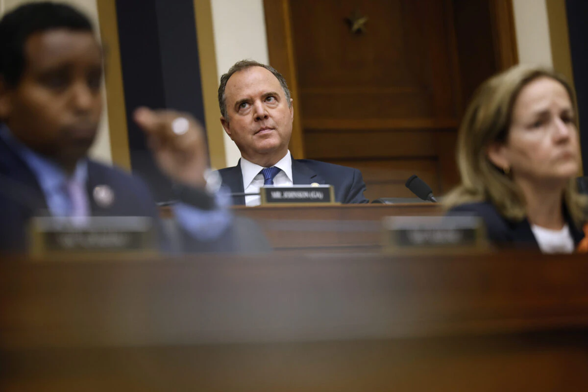 House Judiciary Committee member Rep. Adam Schiff (D-CA) listens to testimony from Special Counsel John Durham in the Rayburn House Office Building on Capitol Hill on June 21, 2023 in Washington, DC.