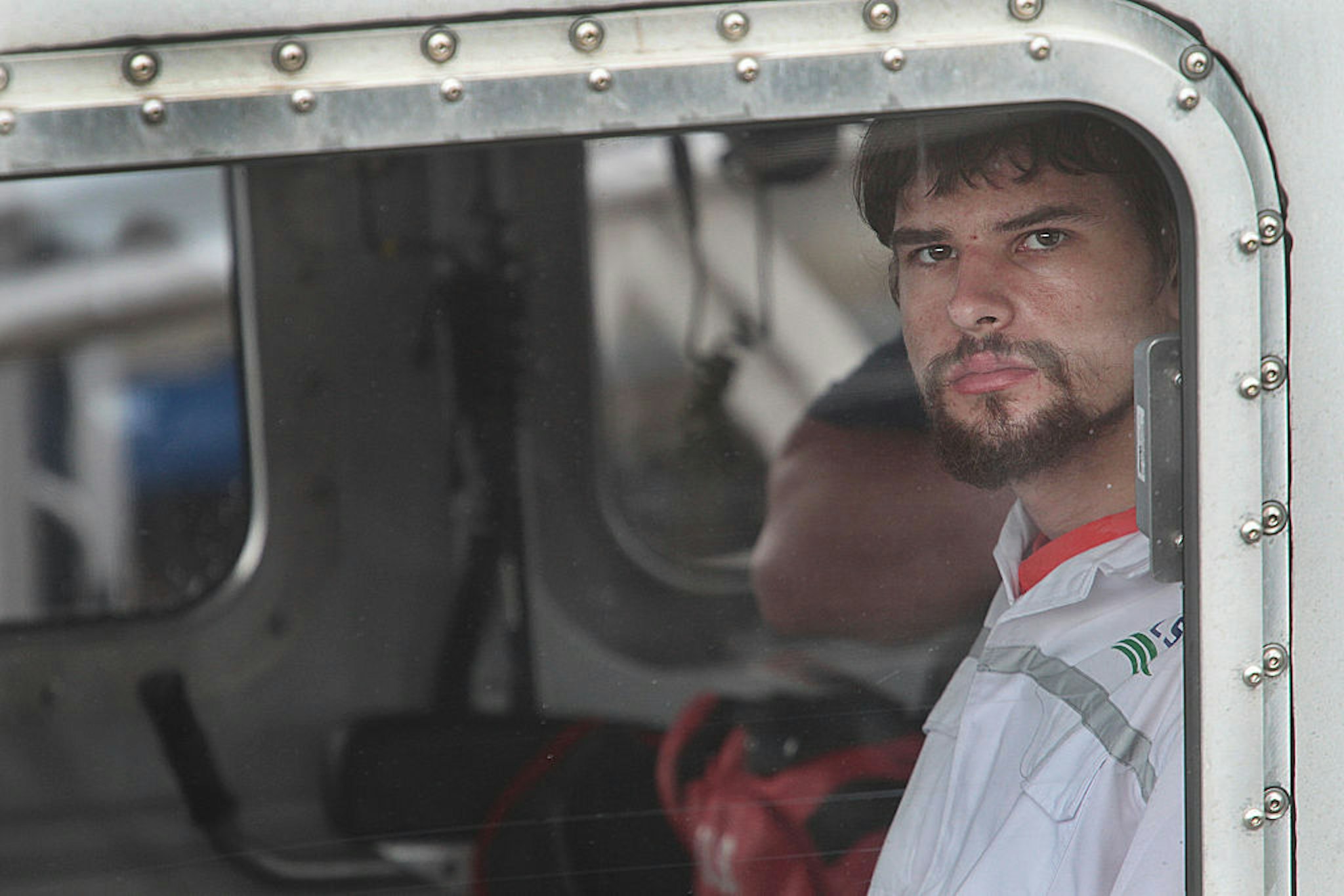 Nathan Carman arrives to the Coast Guard base in Boston on Sept. 27, 2016, after surviving the sinking of his 32-foot fishing boat near Block Canyon, off New York, in the Atlantic Ocean on Sept. 18.