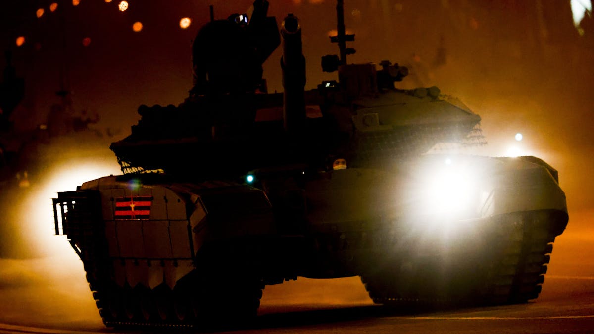 NextImg:Russia Deploys Heavily Armed Forces On Streets Of Moscow After Wagner Boss Vows War