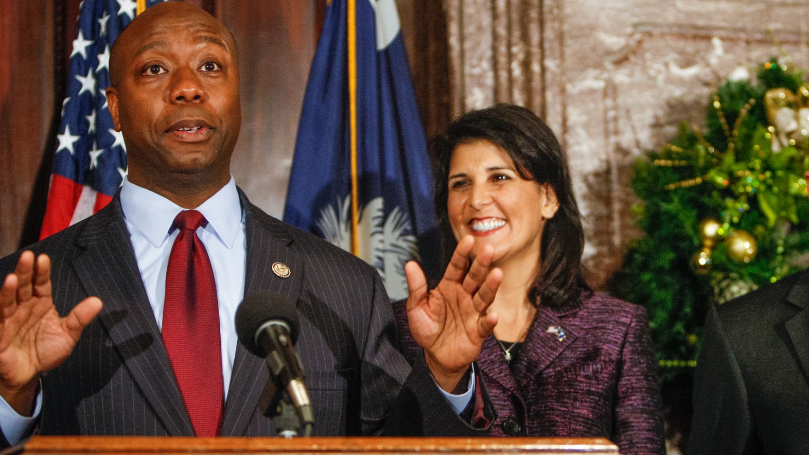 CNN panel angered by Republicans Tim Scott and Nikki Haley’s denial of ‘systemic racism’.