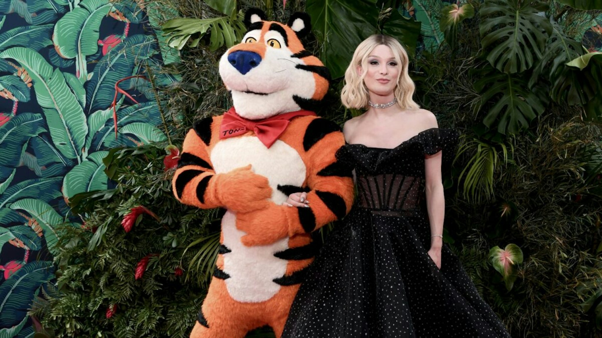 Tony the Tiger and Dylan Mulvaney at THE 76TH ANNUAL TONY AWARDS, live from the United Palace in New York City's Washington Heights, Sunday, June 11 on the CBS Television Network and streaming live and on-demand on Paramount+.