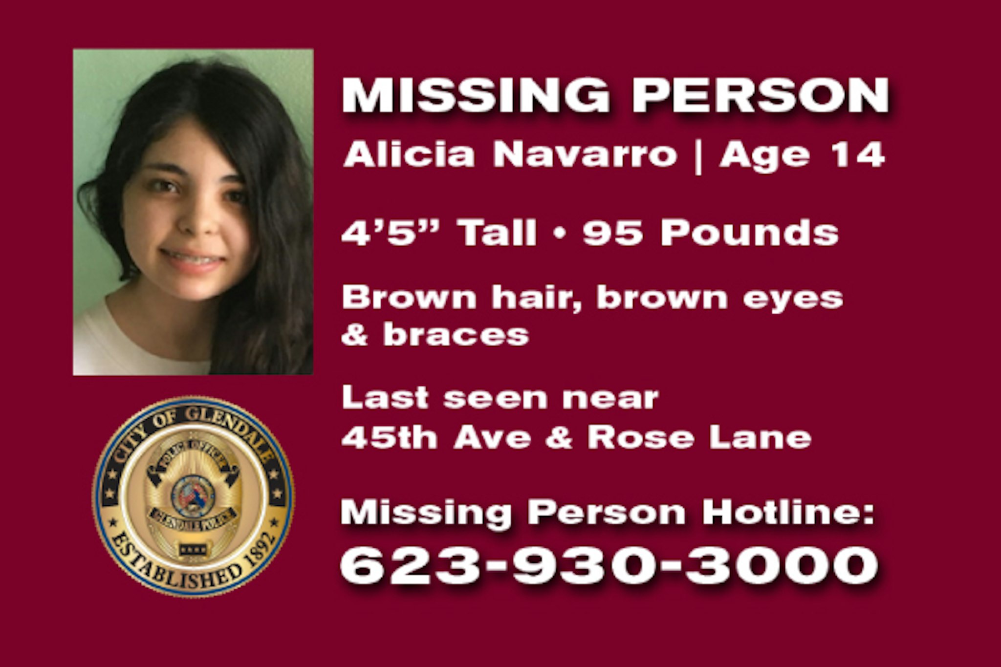 Alicia Navarro went missing in 2019 and has been found safe.