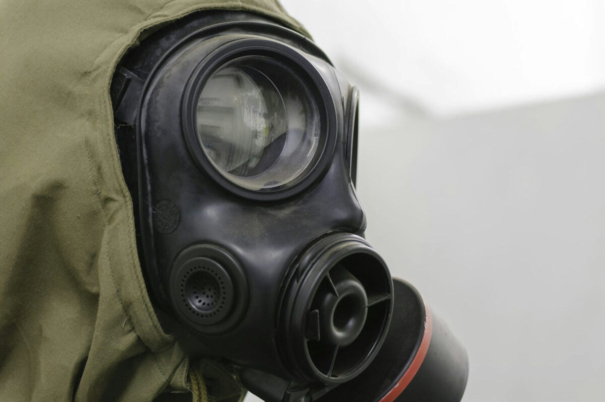 Gasmask and Nuclear, Biological and Chemical (NBC) suit