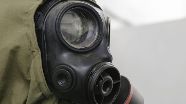 Gasmask and Nuclear, Biological and Chemical (NBC) suit