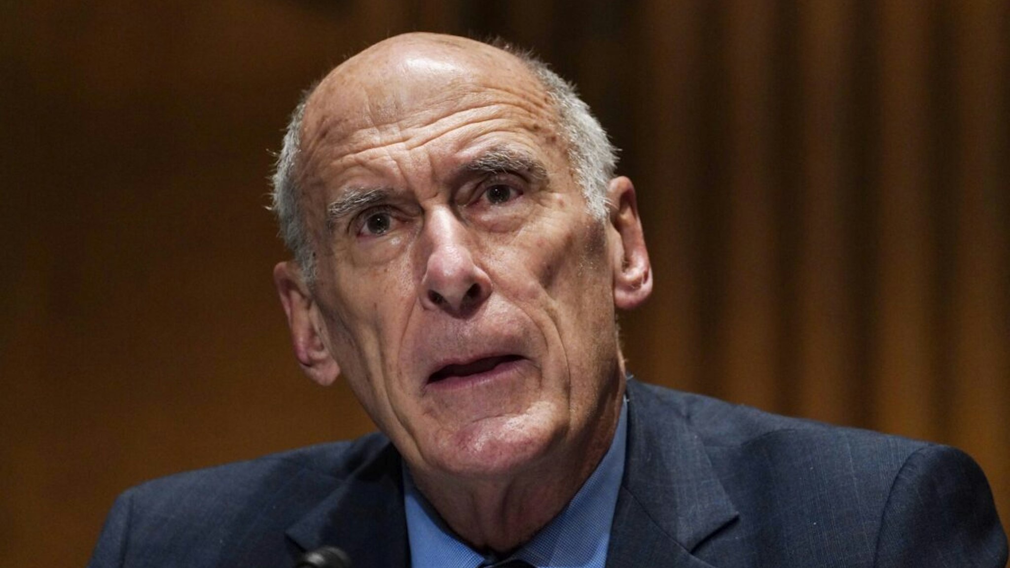 Former Director of National Intelligence Daniel Coats speaks at the confirmation hearing for DNI nominee Avril Haines before the Senate Intelligence Committee on Capitol Hill January 19, 2021 in Washington, DC.