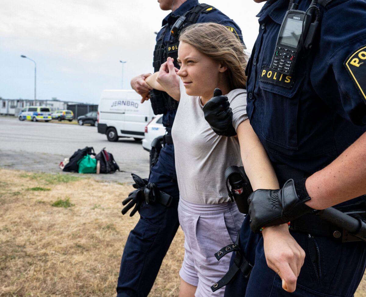 Greta Thunberg Faces Charges for Blocking Oil Tankers, Defying Police.