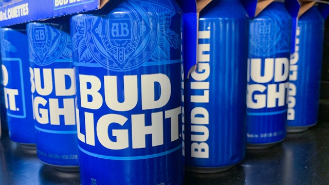 Bud Light cans are seen in the store in Montreal, Canada on June 16, 2023. (Photo by Jakub Porzycki/NurPhoto via Getty Images)