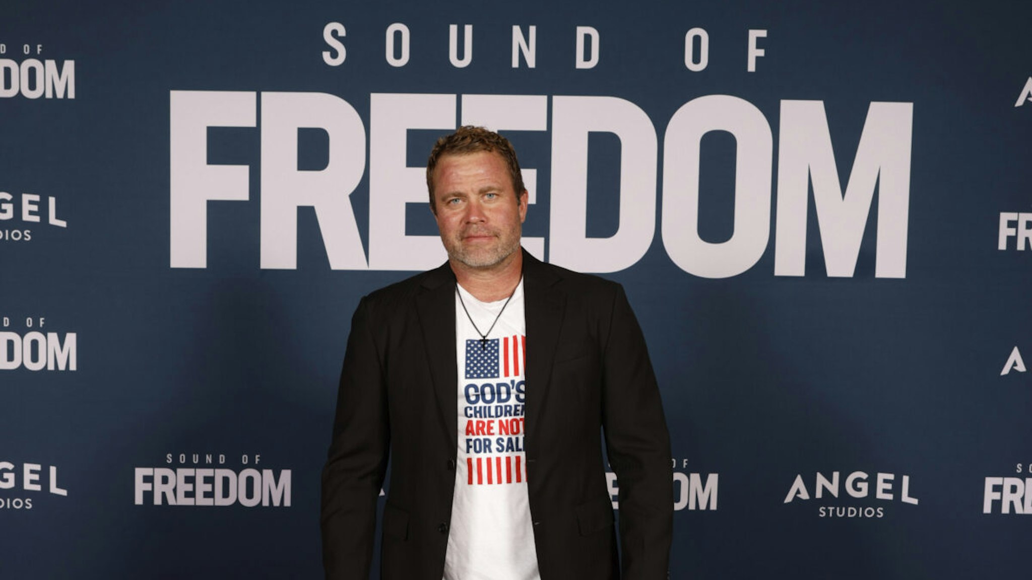 Tim Ballard attends the premiere of "Sound of Freedom" on June 28, 2023 in Vineyard, Utah.