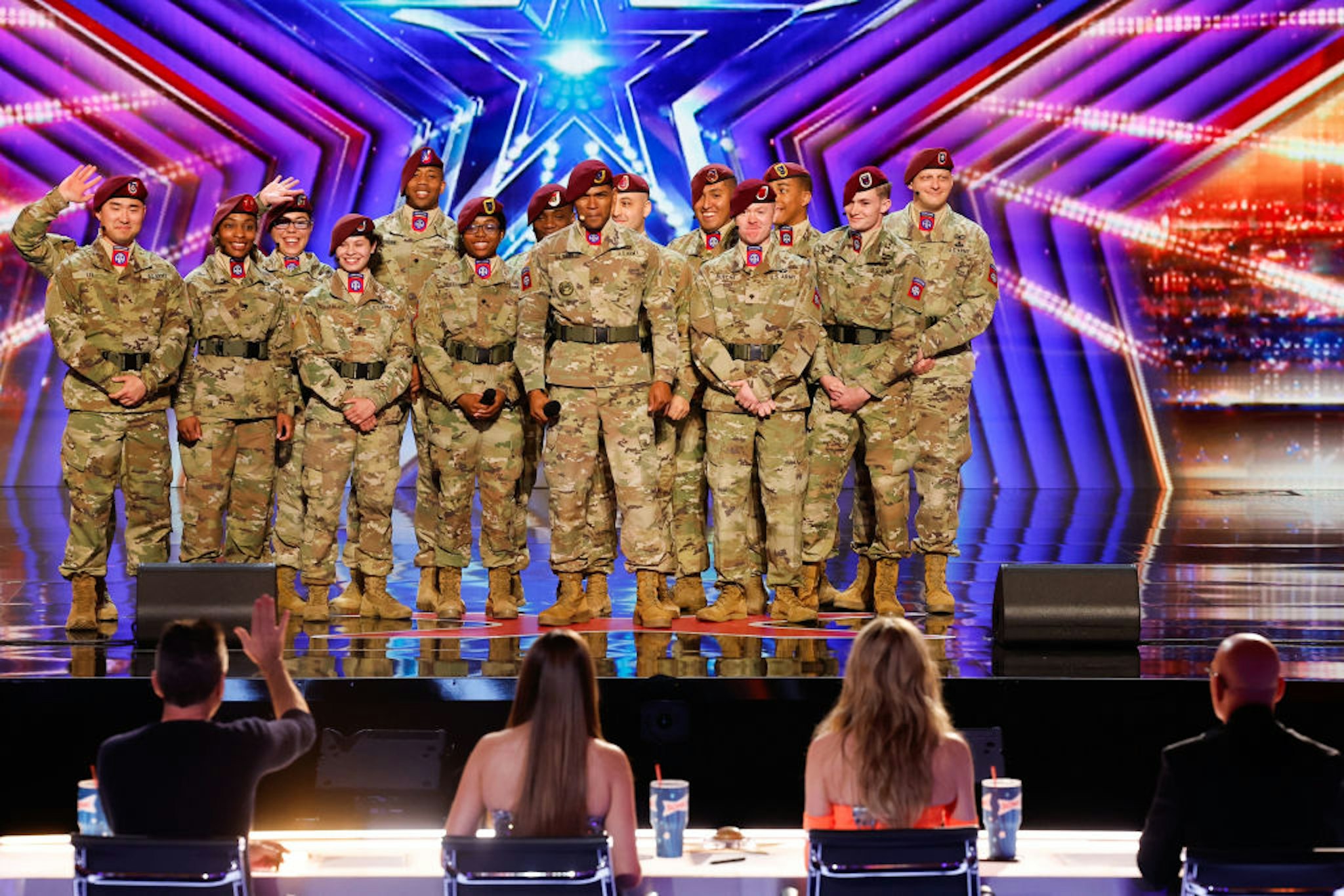 AMERICA'S GOT TALENT -- "Auditions 6" Episode 1806 -- Pictured: 82nd Airborne Chorus -- (Photo by: Trae Patton/NBC via Getty Images)