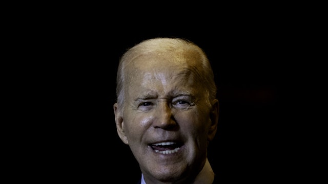 US President Joe Biden during an event at Philly Shipyard in Philadelphia, Pennsylvania, US, on Thursday, July 20, 2023. Biden's rebranding of his economic policies has largely failed to convince the public that key aspects of the economy are significantly improving, according to a poll released Wednesday by the Monmouth University Polling Institute.