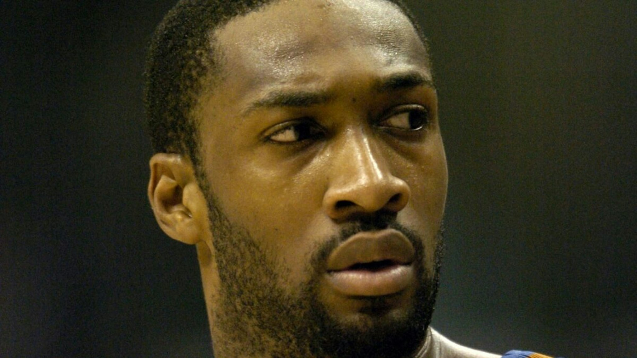 Gilbert Arenas of the Washington Wizards in action during the game between the Los Angeles Clippers and Washington Wizards at the Staples Center in Los Angeles, California, on March 25, 2005.