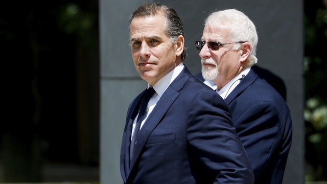 WILMINGTON, DELAWARE - JULY 26: Hunter Biden, son of U.S. President Joe Biden, departs to the J. Caleb Boggs Federal Building on July 26, 2023 in Wilmington, Delaware. Biden pleaded not guilty to two misdemeanor tax charges in a deal with prosecutors to avoid prosecution on an additional gun charge. However, the federal judge overseeing the case unexpectedly delayed Biden’s plea deal and deferred her decision until more information is put forth by both the prosecution and the defense.