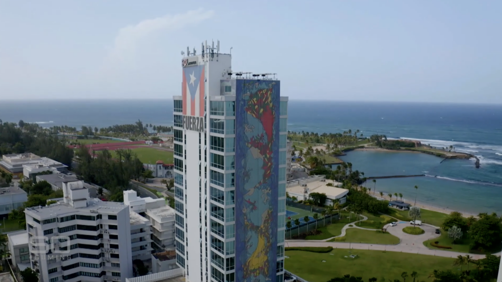 Euro Pacific Bank's former headquarters in Puerto Rico. Screenshot from 60 Minutes Australia