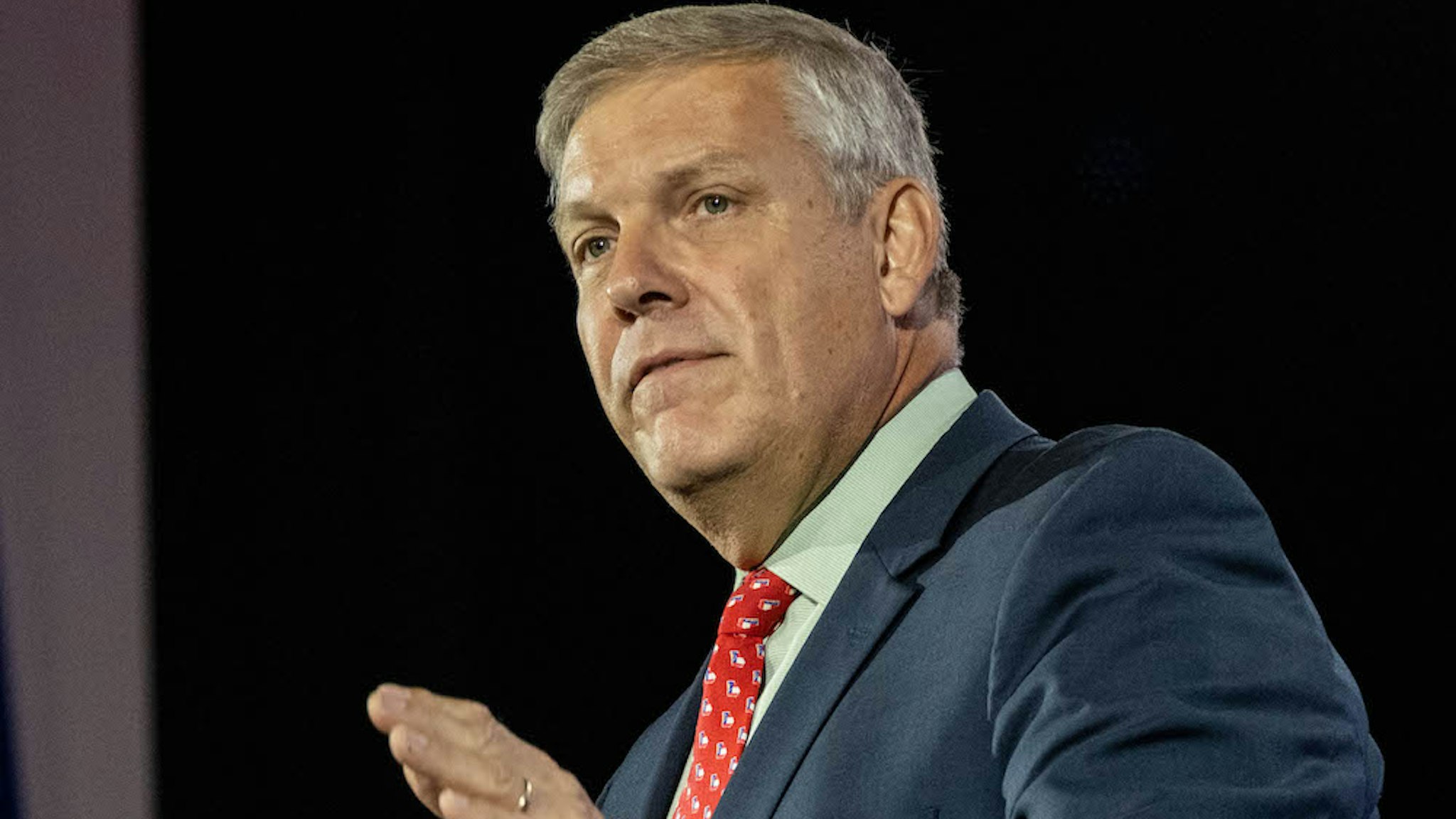 NASHVILLE, TN - JUNE 18: Republican Rep. Barry Loudermilk of Georgia speaks on the last day of the annual "Road To Majority Policy Conference" held by the Faith & Freedom Coalition at the at the Gaylord Opryland Resort & Convention Center June 18, 2022 in Nashville, Tennessee. Former President Donald Trump's appearance on the first day of the conference came on the heels of the third public hearing by the House committee investigating the attack on our U.S. Capitol. (Photo by Seth Herald/Getty Images)