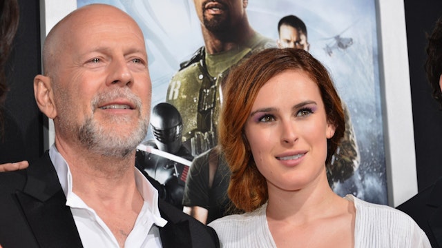 Actors Bruce Willis and Rumer Willis attend the premiere of Paramount Pictures' "G.I. Joe: Retaliation" at TCL Chinese Theatre on March 28, 2013 in Hollywood, California.