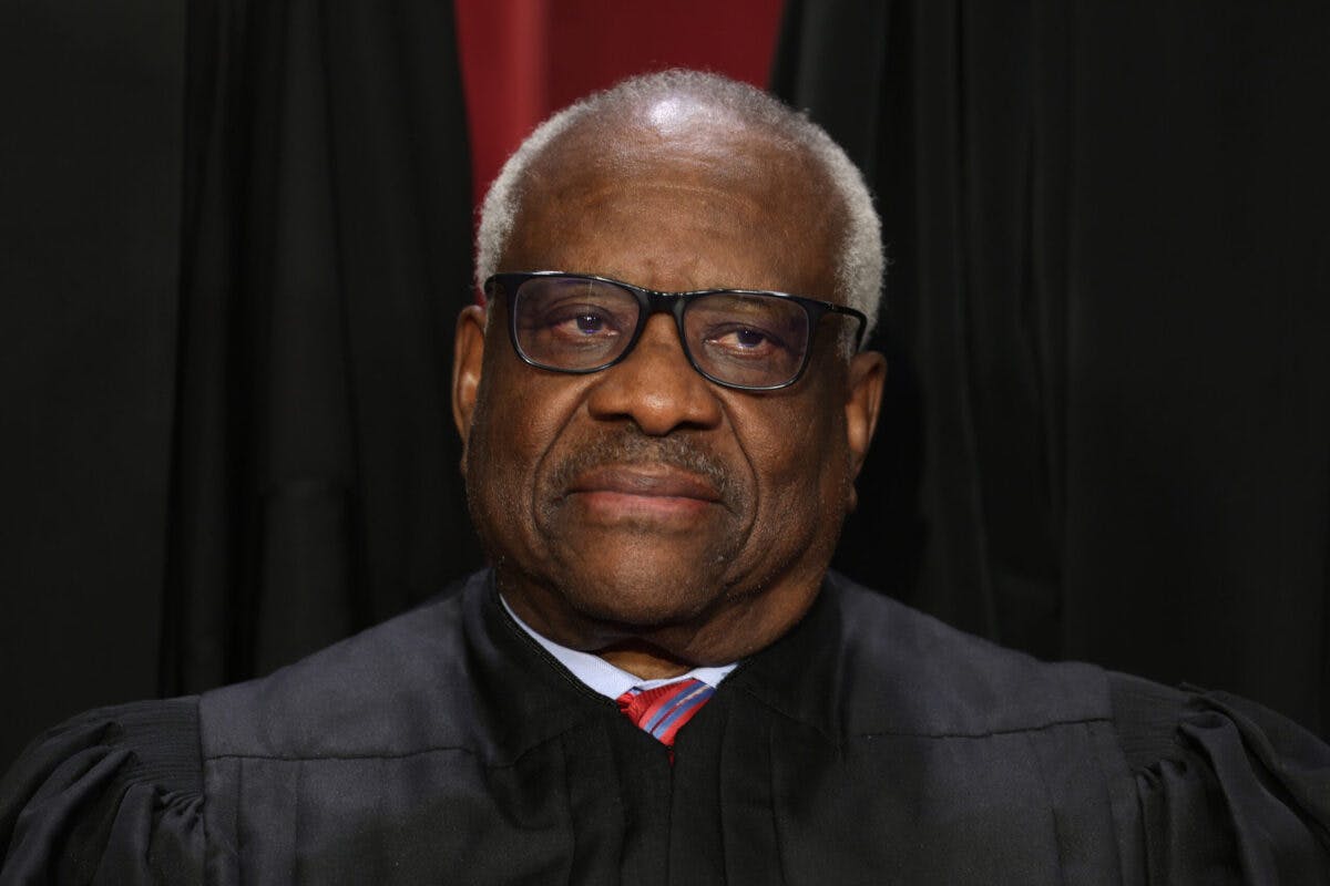 NextImg:Clarence Thomas Cites Safety Concerns For Private Jet Travel After Dobbs Leak
