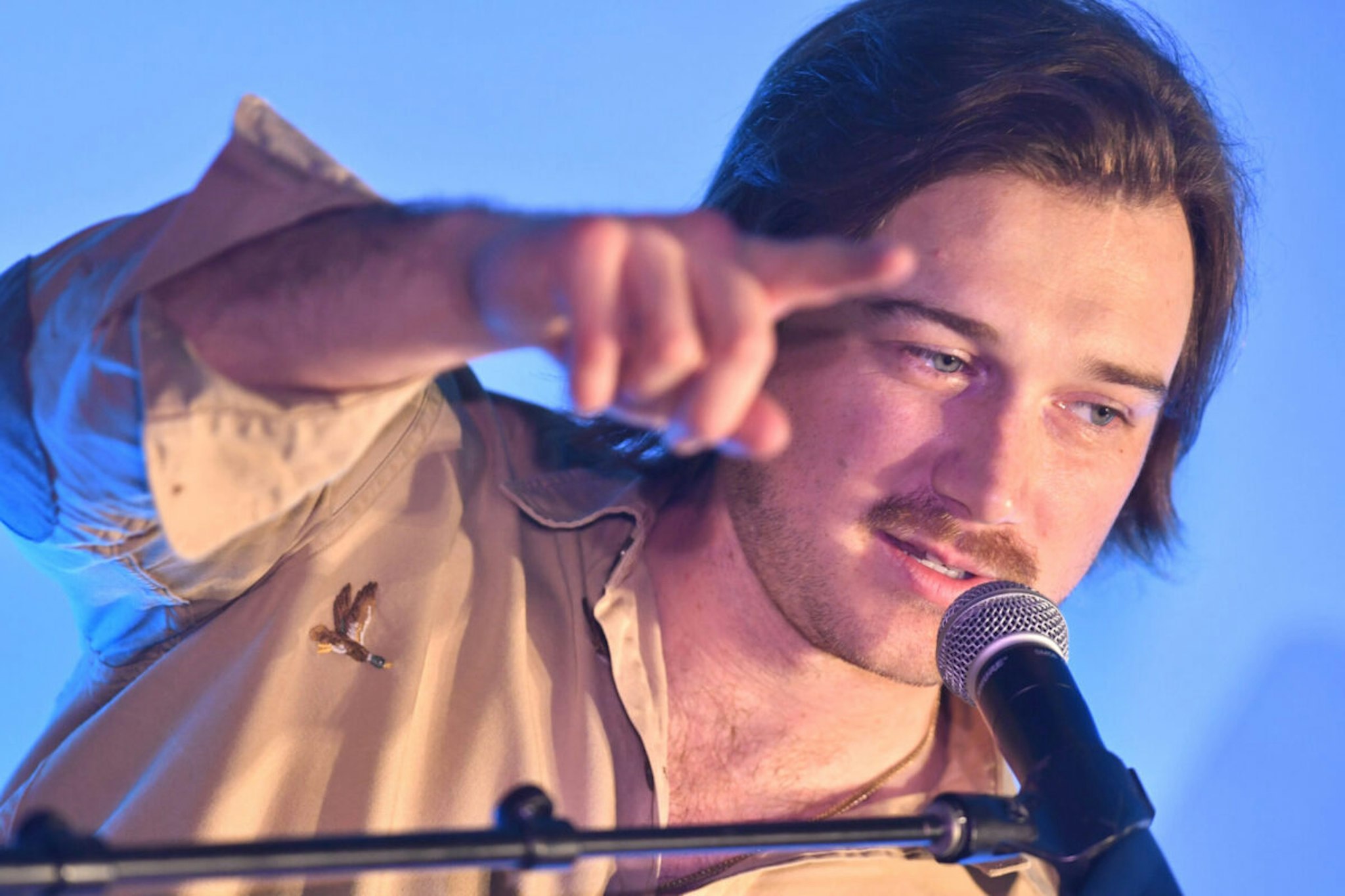 Morgan Wallen speaks during the 13th CMA Triple Play Awards at Saint Elle on March 01, 2023 in Nashville, Tennessee.