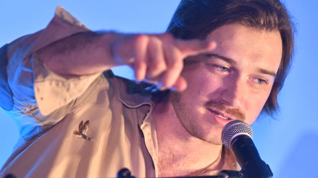 Morgan Wallen speaks during the 13th CMA Triple Play Awards at Saint Elle on March 01, 2023 in Nashville, Tennessee.