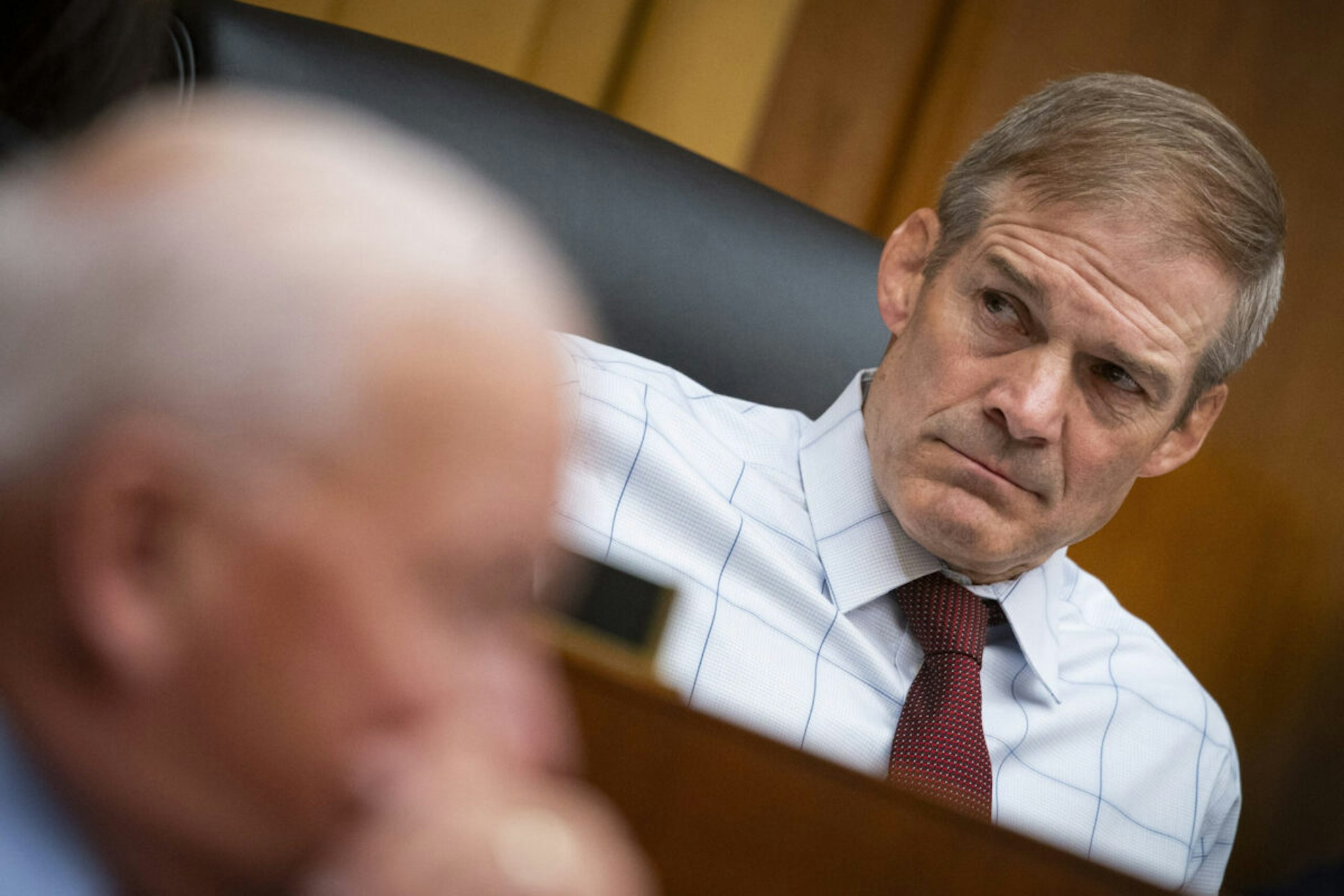 Representative Jim Jordan, a Republican from Ohio and chairman of the House Judiciary Committee, during a hearing in Washington, DC, US, on Wednesday, July 26, 2023.