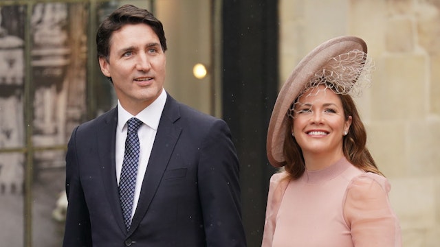 Canadian Prime minister Justin Trudeau and wife Sophie Trudeau arriving ahead of the coronation ceremony of King Charles III and Queen Camilla at Westminster Abbey, central London. Picture date: Saturday May 6, 2023.
