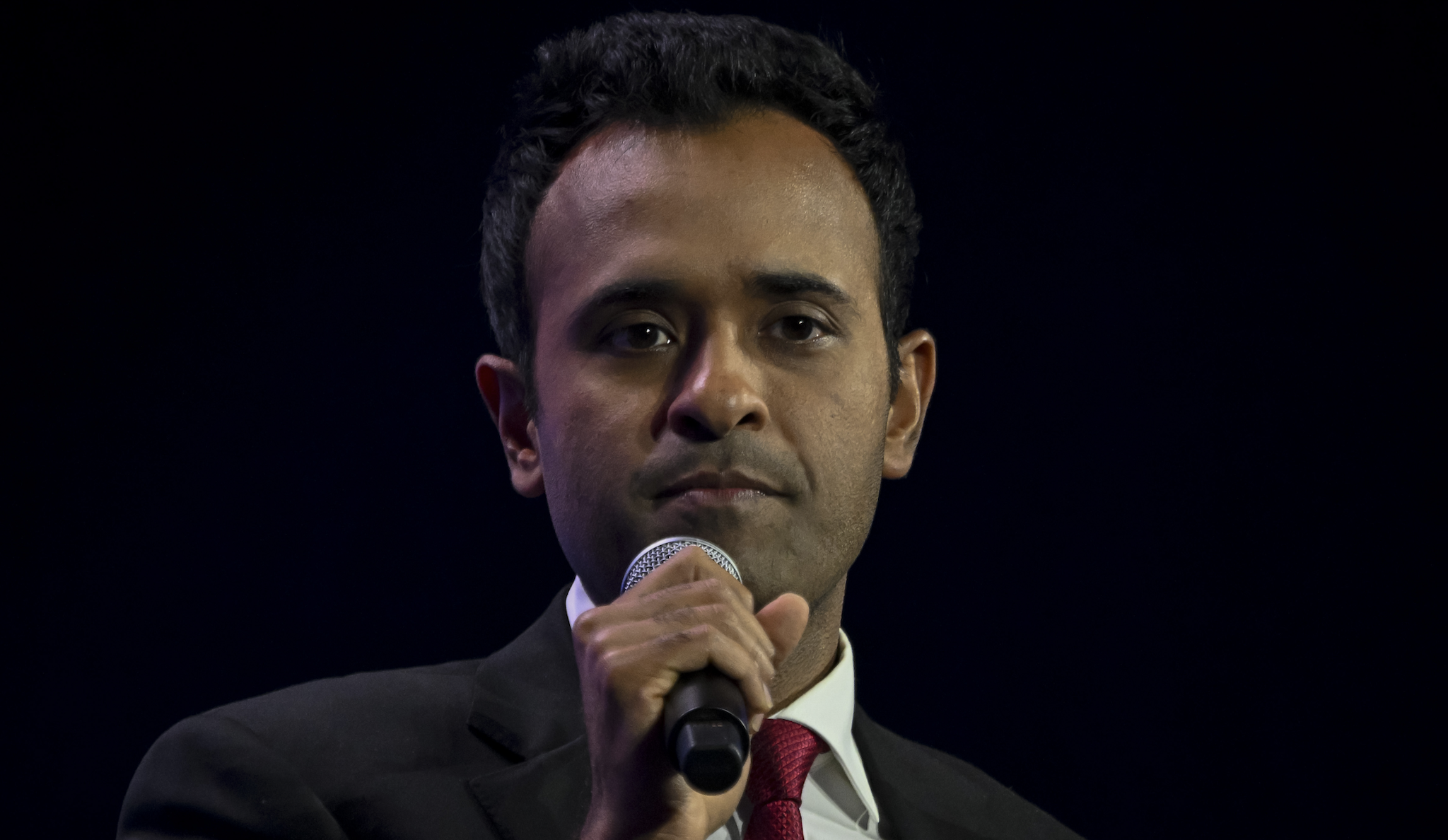 Vivek Ramaswamy, chairman and co-founder of Strive Asset Management, speaks at the Turning Point Action conference in West Palm Beach, Florida, US, on Saturday, July 15, 2023. The Federal Election Commission reports due Saturday for the second quarter of 2023 will also show which Republicans are mounting a serious challenge to former President Donald Trump for the GOP nomination.
