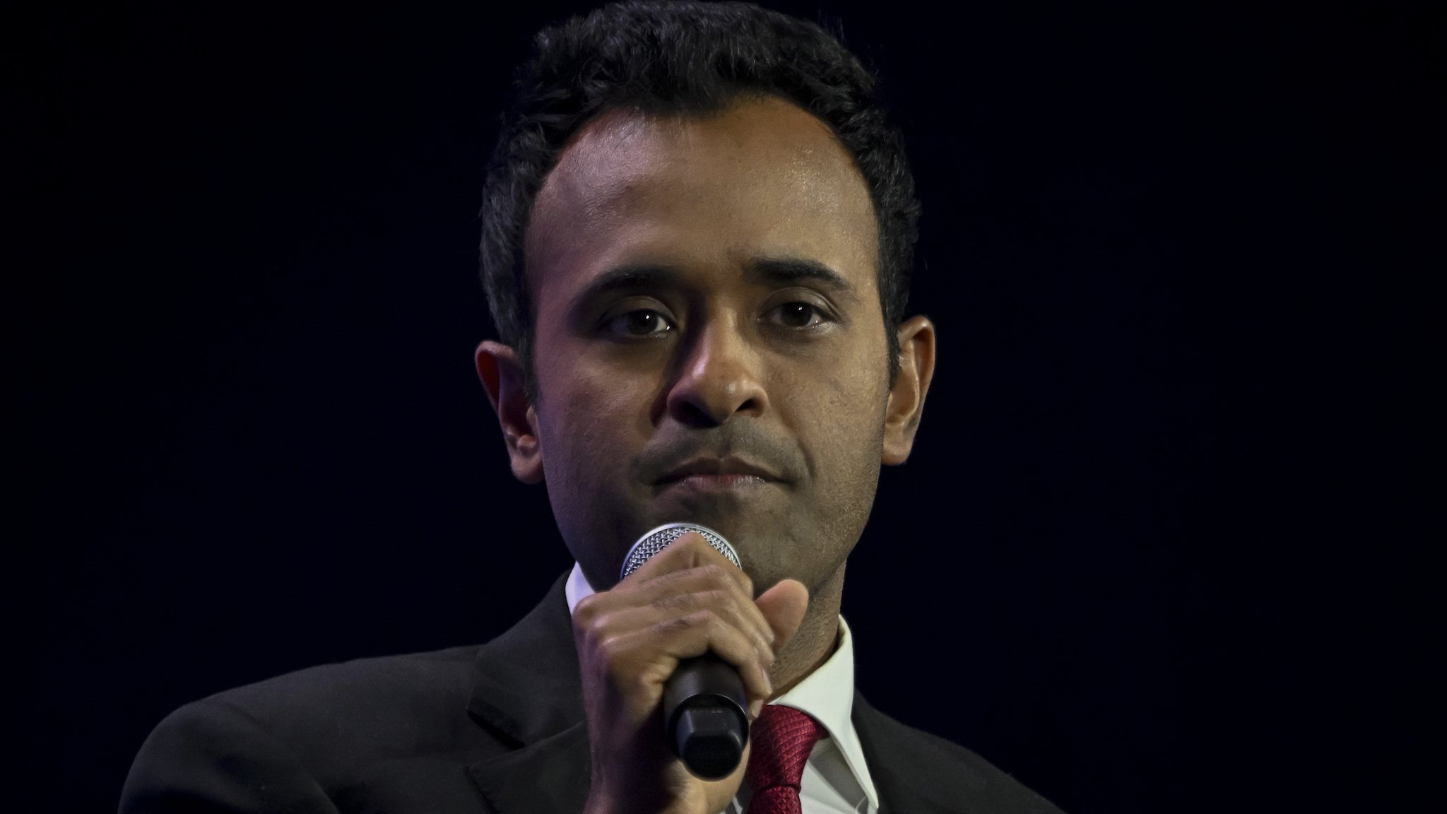 Vivek Ramaswamy, chairman and co-founder of Strive Asset Management, speaks at the Turning Point Action conference in West Palm Beach, Florida, US, on Saturday, July 15, 2023. The Federal Election Commission reports due Saturday for the second quarter of 2023 will also show which Republicans are mounting a serious challenge to former President Donald Trump for the GOP nomination.