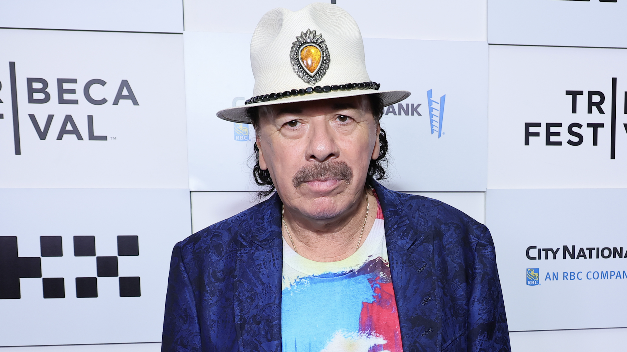 NEW YORK, NEW YORK - JUNE 17: Carlos Santana attends the "Carlos" Premiere during the 2023 Tribeca Film Festival at Beacon Theatre on June 17, 2023 in New York City.