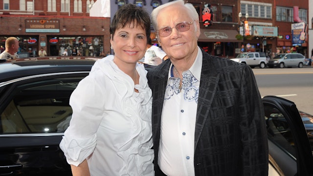 Nancy Jones and husband Country Music Legend George Jones celebrate at his, George Jones' 80th birthday party at Rippy's Bar & Grill on September 13, 2011 in Nashville, Tennessee.