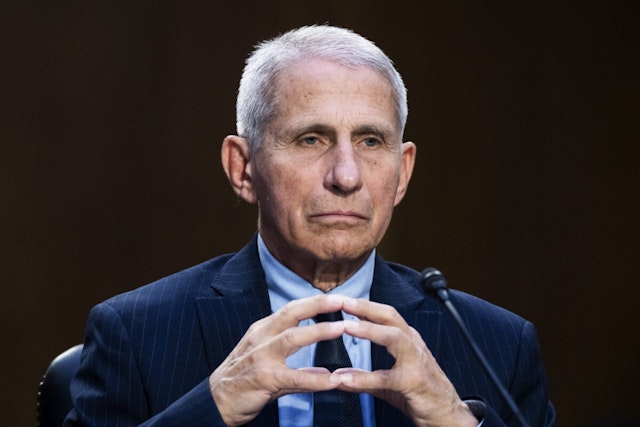 Anthony Fauci, former director of the National Institute of Allergy and Infectious Diseases, testifying