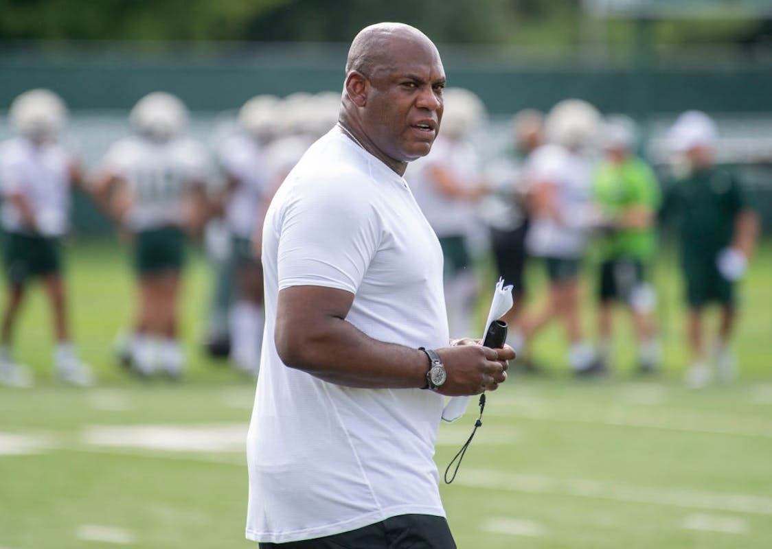 NextImg:Michigan State Suspends Head Coach After Rape Survivor Alleges He Sexually Harrassed Her During Phone Call: Report 