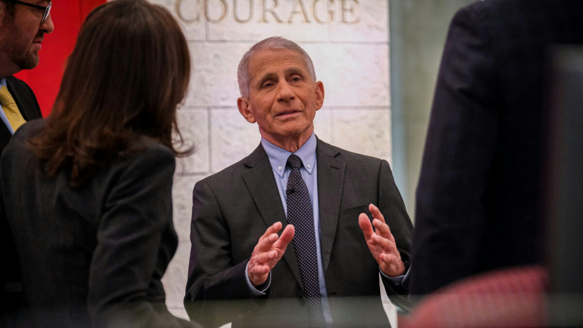 Dr. Anthony Fauci appears on Meet the Press in Washington, D.C. Sunday, Nov. 27, 2022.