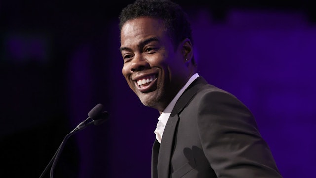 NEW YORK, NEW YORK - MARCH 15: Chris Rock speaks onstage at the National Board of Review annual awards gala at Cipriani 42nd Street on March 15, 2022 in New York City. (Photo by Jamie McCarthy/Getty Images for National Board of Review)