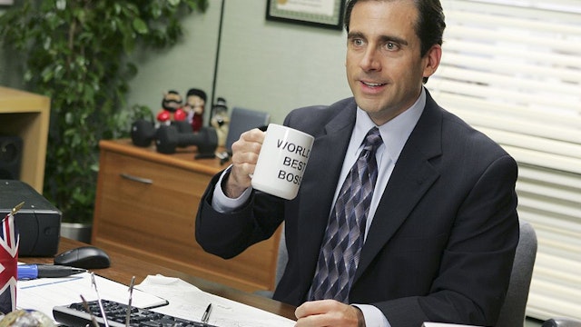 THE OFFICE -- "Performance Review" Episode 8 -- Aired 11/15/2005 -- Pictured: Steve Carell as Michael Scott -- Photo by: Justin Lubin/NBCU Photo Bank