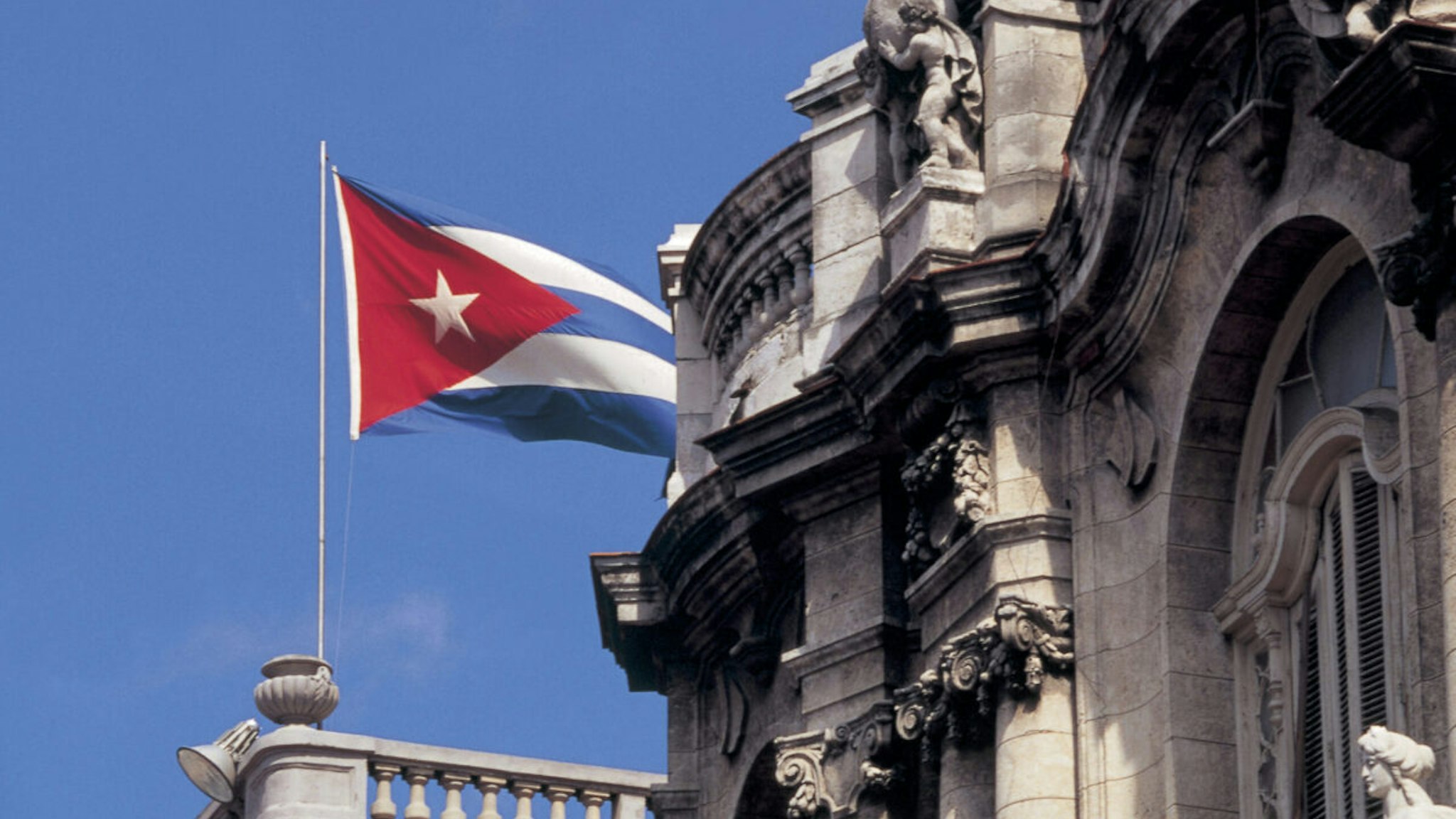 Cuba. Havana. Theatre Detail.