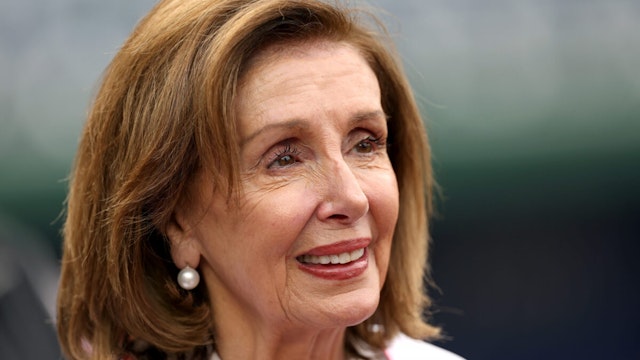 WASHINGTON, DC - JUNE 06: Rep. Nancy Pelosi (D-CA) looks on before throwing out the ceremonial first pitch before the start of the Washington Nationals and Arizona Diamondbacks game at Nationals Park on June 06, 2023 in Washington, DC.