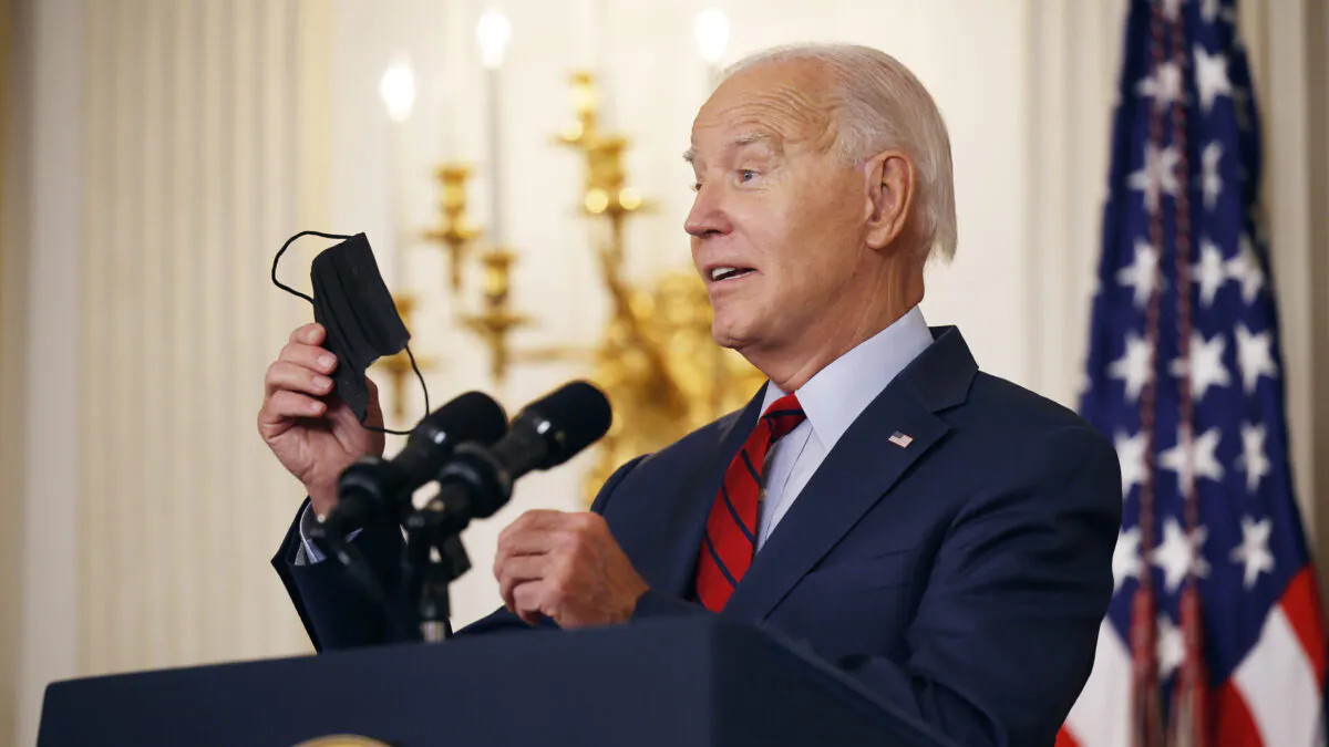 Biden Jokes About Ignoring Masking Guidance