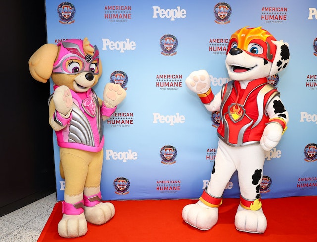 NEW YORK, NEW YORK - SEPTEMBER 19: Paw Patrol Fur-Responders arrive to "Paw Patrol: The Mighty Movie" Special Screening on September 19, 2023 in New York City. (Photo by Arturo Holmes/Getty Images)