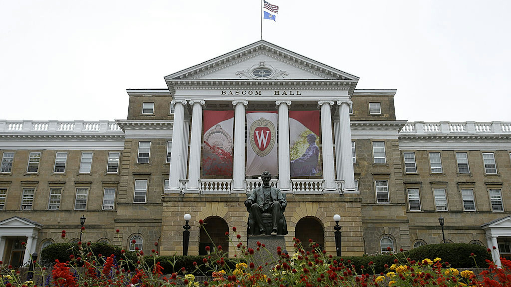 MADISON, WI - OCTOBER 12: An outside view of Bascom Hall on the campus of the University of Wisconsin on October 12, 2013 in Madison, Wisconsin.
