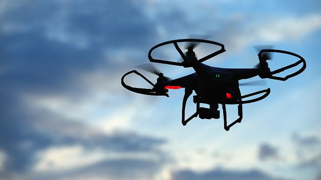 OLD BETHPAGE, NY - AUGUST 30: A drone is flown for recreational purposes in the sky above Old Bethpage, New York on August 30, 2015. (Photo by Bruce Bennett/Getty Images)