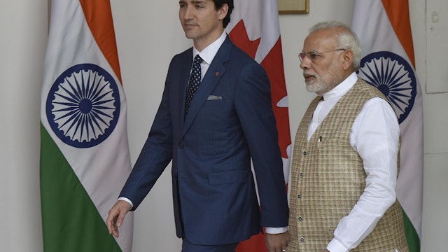 Canada PM Trudeau, India PM Modi