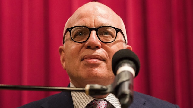 PHILADELPHIA, PA - JANUARY 16: Author Michael Wolff discusses his controversial book on the Trump administration titled "Fire and Fury" on January 16, 2018 in Philadelphia, Pennsylvania. Trump's lawyer had previously sent a cease-and-desist letter to the author and publisher of the book claiming that it was defamatory and libelous and should not be published or distributed.