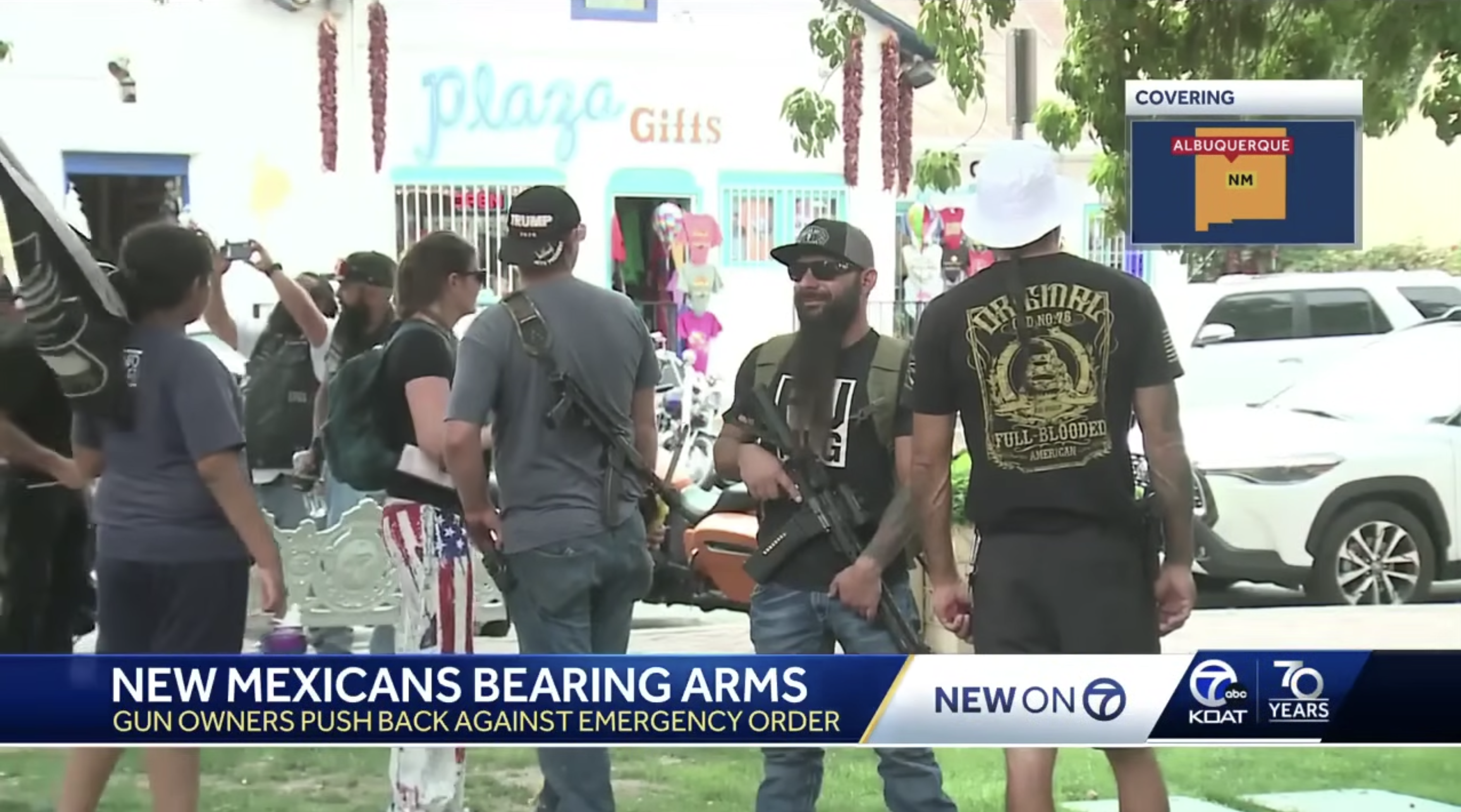 Gun owners in New Mexico openly carry firearms, defying the ‘tyrannical’ Democrat governor.