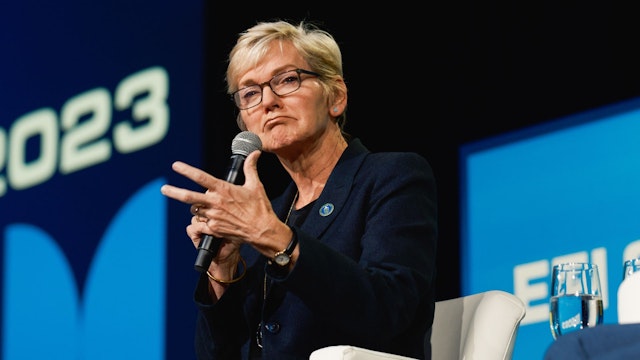 Jennifer Granholm, US secretary of energy, during the EEI 2023 event in Austin, Texas, US, on Monday, June 12, 2023. The event aims to address the major challenges and opportunities facing electric companies today.
