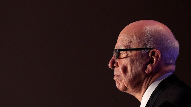 SAN FRANCISCO, CA - OCTOBER 14: News Corp. CEO Rupert Murdoch pauses as he delivers a keynote address at the National Summit on Education Reform on October 14, 2011 in San Francisco, California. Rupert Murdoch was the keynote speaker at the two-day National Summit on Education Reform.
