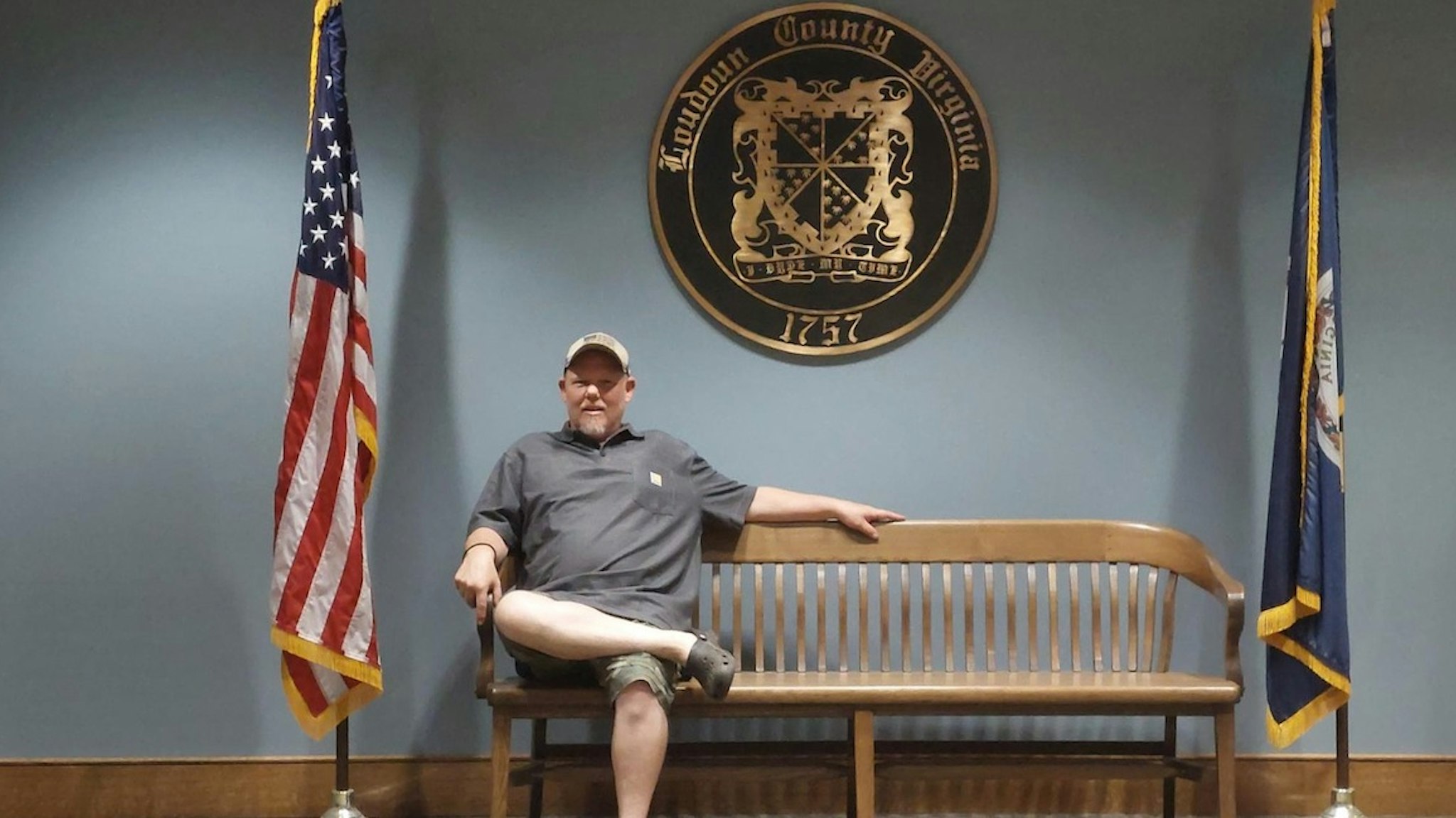 Scott Smith at the Loudoun County Courthouse / The Daily Wire
