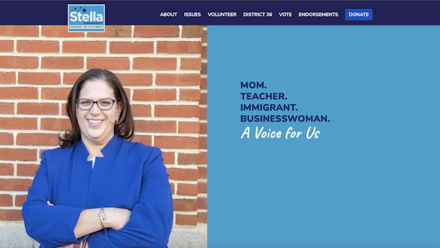 Virginia Senate candidate Stella Pekarsky. Campaign website
